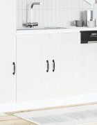 vidaXL Шкаф за мивка Kalmar бял 80x46x815 см инженерно дърво