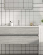 vidaXL Шкаф за мивка сив сонома 100x385x45 см инженерно дърво
