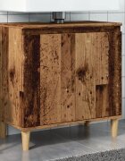 vidaXL Шкаф за мивка старо дърво 58x33x60 см инженерно дърво