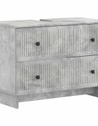 vidaXL Шкаф за мивка в баня EDE Бетонно сиво 82 x 41 x 59 см