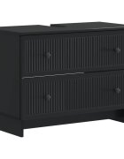 vidaXL Шкаф за мивка в баня EDE Черно 82 x 41 x 59 см
