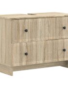 vidaXL Шкаф за мивка в баня EDE Дъб сонома 82 x 41 x 59 см