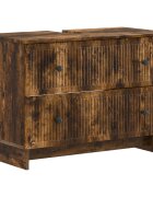 vidaXL Шкаф за мивка в баня EDE Опушен дъб 82 x 41 x 59 см