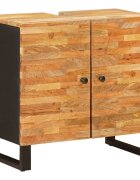vidaXL Шкаф за мивка в баня Естествен 62 x 33 x 58 см
