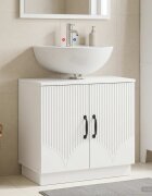 vidaXL Шкаф за мивка в баня HOORN Бяло 595 x 315 x 56 см