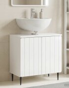 vidaXL Шкаф за мивка в баня ZWOLLE Бял гланц 595 x 315 x 59 см