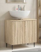 vidaXL Шкаф за мивка в баня ZWOLLE Дъб сонома 595 x 315 x 59 см