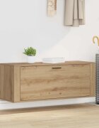 vidaXL Шкаф за обувки 100 x 35 x 38 см Инженерна дървесина Дъб артизан