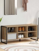 vidaXL Шкаф за обувки 100 x 35 x 44 см Инженерна дървесина Дъб Артизан