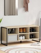 vidaXL Шкаф за обувки 100 x 35 x 44 см Инженерна дървесина Сонома