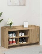vidaXL Шкаф за обувки 100 x 395 x 51 см Инженерна дървесина