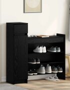 vidaXL Шкаф за обувки 1005 x 28 x 100 см Инженерна дървесина