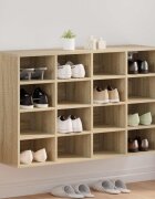 vidaXL Шкаф за обувки 103 x 30 x 67 см Инженерна дървесина Дъб сонома