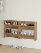 vidaXL Шкаф за обувки 2 бр. 60 x 18 x 60 см Инженерна дървесина