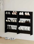 vidaXL Шкаф за обувки 2 бр. 60 x 18 x 90 см Инженерна дървесина