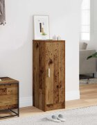vidaXL Шкаф за обувки 32 x 35 x 92 см Старо дърво