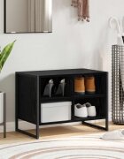 vidaXL Шкаф за обувки 60 x 35 x 44 см Инженерна дървесина Черния дъб