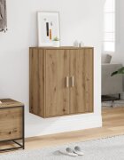 vidaXL Шкаф за обувки 60 x 35 x 70 cm Дъб артизан 5 рафта