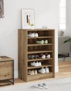 vidaXL Шкаф за обувки 60 x 35 x 92 cm Дъб артизан