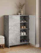 vidaXL Шкаф за обувки 73 x 38 x 875 см Инженерна дървесина