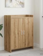 vidaXL Шкаф за обувки 735 x 36 x 92 см Инженерна дървесина