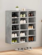 vidaXL Шкаф за обувки 775 x 30 x 835 см Инженерна дървесина