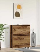 vidaXL Шкаф за обувки 80 x 21 x 875 cm Инженерна дървесина