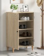 vidaXL Шкаф за обувки ALKMAAR 595 x 395 x 90 см Инженерна дървесина