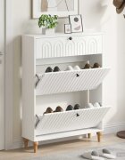 vidaXL Шкаф за обувки ALKMAAR 78 x 24 x 103 см Инженерна дървесина