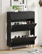 vidaXL Шкаф за обувки ARNHEM 78 x 24 x 103 см Инженерна дървесина