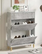vidaXL Шкаф за обувки ARNHEM 78 x 24 x 103 см Инженерна дървесина