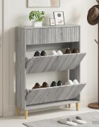 vidaXL Шкаф за обувки ARNHEM 78 x 24 x 103 см Инженерна дървесина