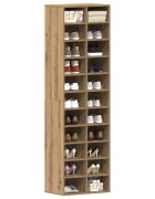 vidaXL Шкаф за обувки Artisan Oak 54x34x183 cm Инженерна дървесина