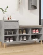 vidaXL Шкаф за обувки бетонно сив 102x36x60 см инженерно дърво