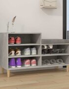 vidaXL Шкаф за обувки бетонно сив 102x36x60 см инженерно дърво