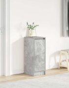 vidaXL Шкаф за обувки бетонно сив 295x34x76 см инженерно дърво