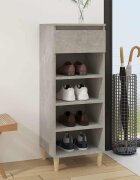 vidaXL Шкаф за обувки бетонно сив 40x36x105 см инженерно дърво