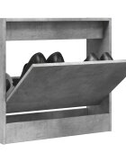 vidaXL Шкаф за обувки бетонно сив 60x21x57 см инженерно дърво