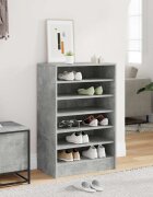 vidaXL Шкаф за обувки бетонно сив 60x35x92 см инженерно дърво