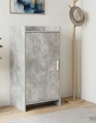 vidaXL Шкаф за обувки Бетонно сиво 48 x 36 x 92 см Инженерна дървесина