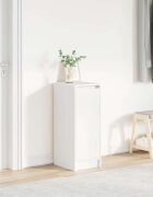 vidaXL Шкаф за обувки бял 295x34x76 см инженерно дърво