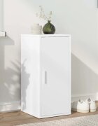 vidaXL Шкаф за обувки бял 32x35x70 см инженерно дърво