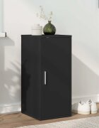 vidaXL Шкаф за обувки черен 32x35x70 см инженерно дърво