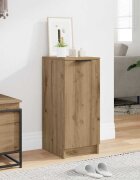vidaXL Шкаф за обувки дъб артизан 295x35x70 см инженерно дърво
