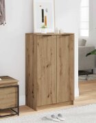 vidaXL Шкаф за обувки дъб артизан 59x35x1005 см инженерна дървесина
