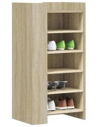 vidaXL Шкаф за обувки дъб сонома 52x375x100 см инженерно дърво