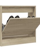 vidaXL Шкаф за обувки дъб сонома 60x21x57 см инженерно дърво