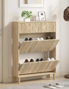 vidaXL Шкаф за обувки DELFT 78 x 24 x 103 см Инженерна дървесина