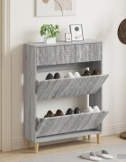 vidaXL Шкаф за обувки DELFT 78 x 24 x 103 см Инженерна дървесина