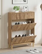 vidaXL Шкаф за обувки DELFT 78 x 24 x 103 см Инженерна дървесина